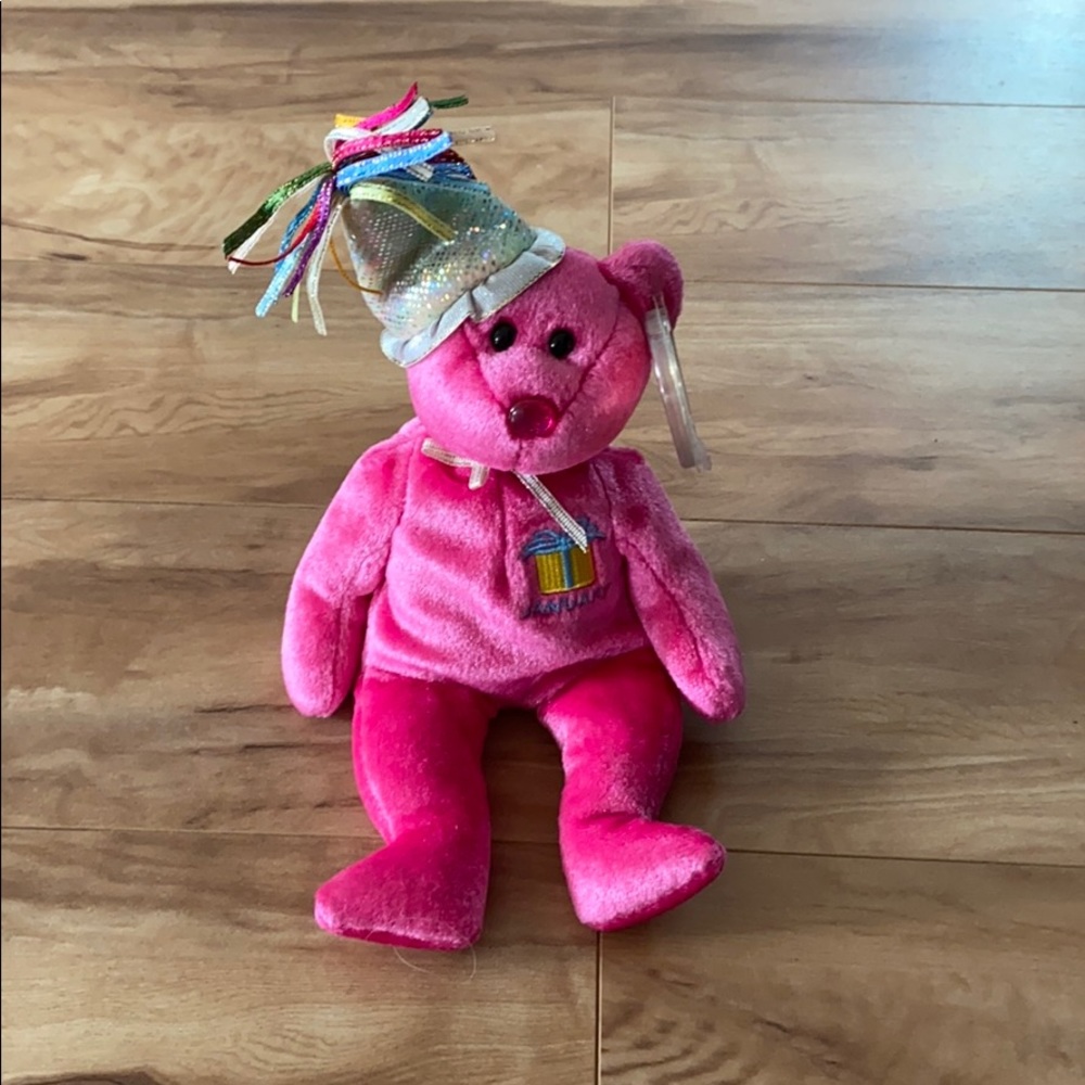TY Beanie Baby JANUARY the Teddy Birthday Bear